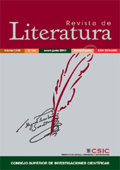 Fascicolo, Revista de literatura : LXXXV, 169, 1, 2023, CSIC, Consejo Superior de Investigaciones Científicas