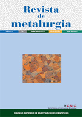 Fascículo, Revista de metalurgia : 58, 1, 2022, CSIC, Consejo Superior de Investigaciones Científicas