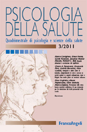 Issue, Psicologia della salute : quadrimestrale di psicologia e scienze della salute : 3, 2011, Franco Angeli