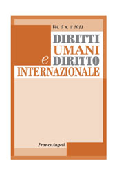Fascicolo, Diritti umani e diritto internazionale : 5, 3, 2011, Franco Angeli