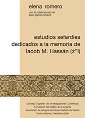 eBook, Estudios sefardíes dedicados a la memoria de Iacob M. Hassán (Z''L), CSIC