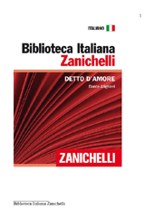E-book, Detto d'Amore, Alighieri, Dante, Zanichelli