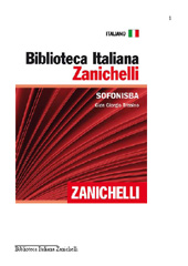 E-book, Sofonisba, Trissino, Giovanni Giorgio, Zanichelli