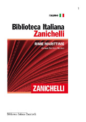 E-book, Rime marittime, Marino, Giambattista, Zanichelli