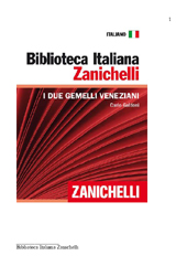 eBook, I due gemelli veneziani, Goldoni, Carlo, Zanichelli