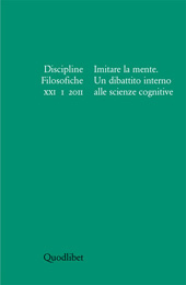 Issue, Discipline filosofiche : XXI, 1, 2011, Quodlibet