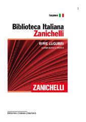 E-book, Rime lugubri, Marino, Giambattista, Zanichelli