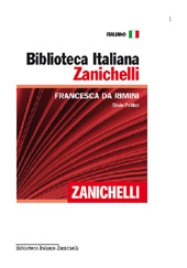 eBook, Francesca da Rimini, Pellico, Silvio, Zanichelli