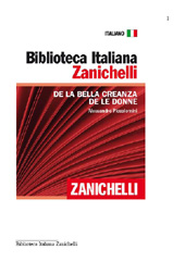 E-book, De la bella creanza de le donne, Zanichelli