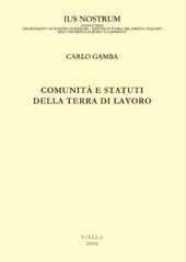 E-book, Comunità e statuti della Terra di Lavoro, Gamba, Carlo, Viella