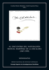 E-book, Al encuentro del naturalista Manuel Martínez de la Escalera (1867-1949), CSIC