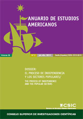 Issue, Anuario de estudios americanos : 68, 2, 2011, CSIC, Consejo Superior de Investigaciones Científicas