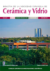 Fascicolo, Boletin de la sociedad española de cerámica y vidrio : 50, 6, 2011, CSIC, Consejo Superior de Investigaciones Científicas