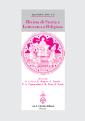 Fascicule, Rivista di storia e letteratura religiosa : XLVII, 2, 2011, L.S. Olschki
