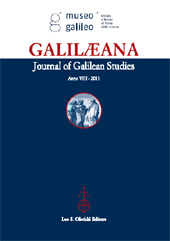 Articolo, La ragione del vacuo : Why and How Galileo Measured the Resistance of Vacuum, L.S. Olschki