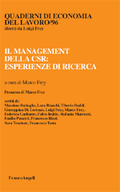 Article, Un modello di promozione della responsabilità sociale d'impresa in tre cluster industriali toscani, Franco Angeli