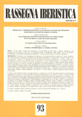 Issue, Rassegna iberistica : Aprile, 2011, Bulzoni