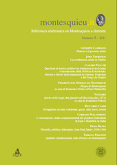 Heft, Montesquieu.it : biblioteca elettronica su Montesquieu e dintorni : 3, 2011, CLUEB