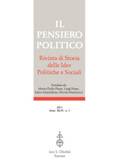 Fascicolo, Il pensiero politico : rivista di storia delle idee politiche e sociali : XLIV, 3, 2011, L.S. Olschki
