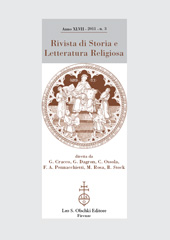 Fascicule, Rivista di storia e letteratura religiosa : XLVII, 3, 2011, L.S. Olschki