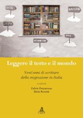 Capítulo, Critica e/o retorica : il discorso sulla letteratura migrante in Italia, CLUEB