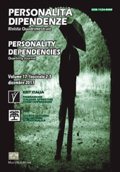 Fascicolo, Personalità/dipendenze : rivista quadrimestrale : 17, 2/3, 2011, Enrico Mucchi Editore
