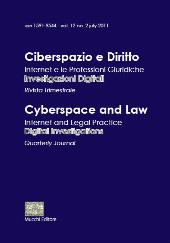 Issue, Ciberspazio e diritto : rivista internazionale di informatica giuridica : 12, 2, 2011, Enrico Mucchi Editore