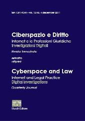 Fascículo, Ciberspazio e diritto : rivista internazionale di informatica giuridica : 12, 4, 2011, Enrico Mucchi Editore
