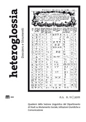 Issue, Heteroglossia : quaderni dell'Istituto di lingue straniere : 11, 2011, EUM-Edizioni Università di Macerata