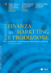 Issue, Finanza, marketing e produzione : rivista di economia d'impresa dell'Università Bocconi : XXIX, 1, 2011, Egea