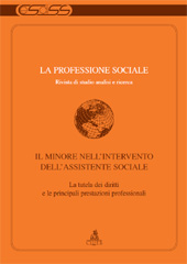 Heft, La professione sociale : rivista di studio, analisi e ricerca : semestrale monografico a cura del Centro Studi di Servizio Sociale : 42, 2, 2011, CLUEB