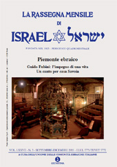 Article, Guido Fubini, l'impegno politico di un ebreo laico, La Giuntina