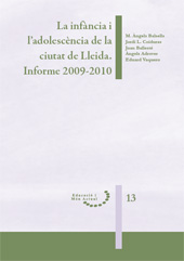 E-book, La infància i l'adolescència de la ciutat de Lleida : informe 2009-2010, Edicions de la Universitat de Lleida
