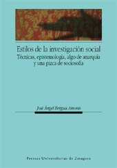 E-book, Estilos de la investigación social : técnicas, epistemología, algo de anarquía y una pizca de sociosofía, Prensas de la Universidad de Zaragoza