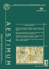 Issue, Aestimum : 59, 2, 2011, Firenze University Press