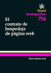 E-book, El contrato de hospedaje de página web, Tirant lo Blanch