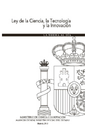eBook, Ley de la ciencia, la tecnología y la innovación, Ministerio de Economía y Competitividad