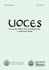 Fascículo, Voces : revista de estudios de lexicología latina y antigüedad tardía : 22, 2011, Ediciones Universidad de Salamanca