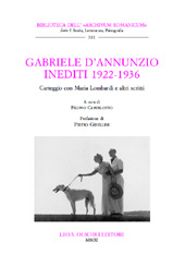 E-book, Inediti 1922-1936 : carteggio con Maria Lombardi e altri scritti, D'Annunzio, Gabriele, 1863-1938, L.S. Olschki