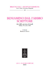 E-book, Beniamino Dal Fabbro scrittore : atti della Giornata di studi, Belluno, 29 ottobre 2010, L.S. Olschki