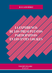 E-book, La experiencia de los presupuestos participativos en los entes locales, Calvo Vérgez, Juan, Dykinson