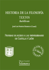 E-book, Historia de la filosofía : textos : bachillerato, Ediciones Universidad de Salamanca