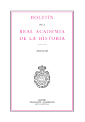 Fascicolo, Boletín de la Real Academia de la Historia : CCVIII, II, 2011, Real Academia de la Historia