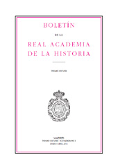 Fascicule, Boletín de la Real Academia de la Historia : CCVIII, I, 2011, Real Academia de la Historia