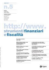 Fascículo, Strumenti finanziari e fiscalità : 5, 4, 2011, Egea