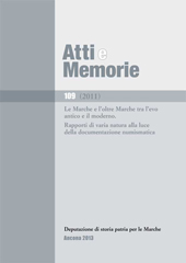 Fascículo, Atti e memorie della Deputazione di Storia Patria per le Marche : 109, 2011, Il lavoro editoriale