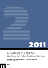 Heft, Il capitale culturale : studies on the value of cultural heritage : 2, 1, 2011, EUM-Edizioni Università di Macerata
