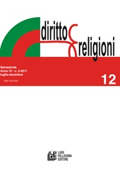 Heft, Diritto e religioni : 12, 2, 2011, Pellegrini