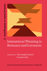 E-book, Intonational Phrasing in Romance and Germanic, John Benjamins Publishing Company