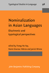 E-book, Nominalization in Asian Languages, John Benjamins Publishing Company